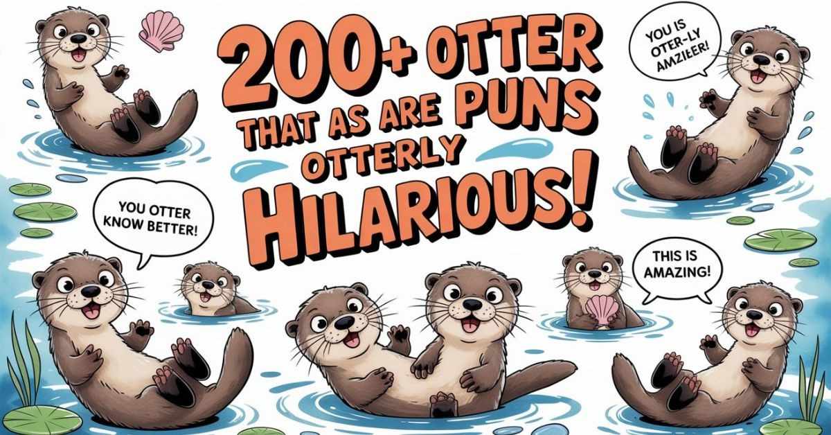 200+ Otter Puns That Are Otterly Hilarious!